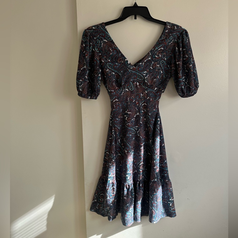 Michael Kors Multicolor Paisley Midi Dress